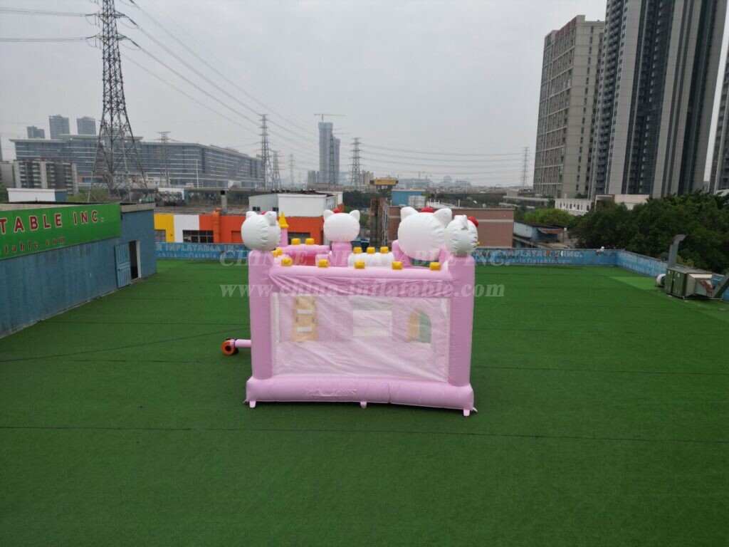 T2-8799 Hello Kitty Theme Bouncy Castle with Slide & Pool