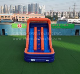 T8-6000D Double Land Inflatable Slide