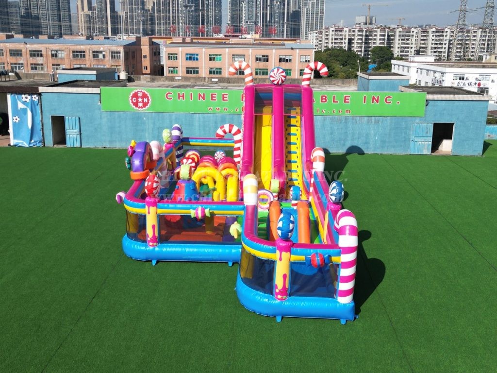 T6-6680B Candy-Themed Inflatable FunCity