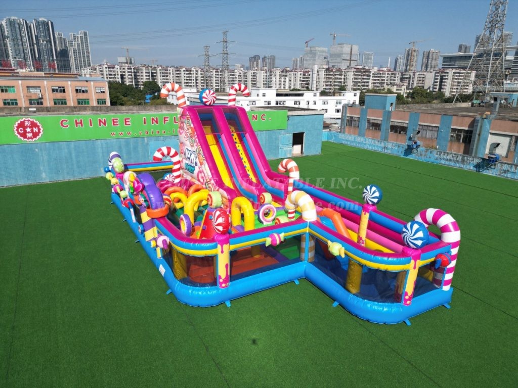 T6-6680B Candy-Themed Inflatable FunCity