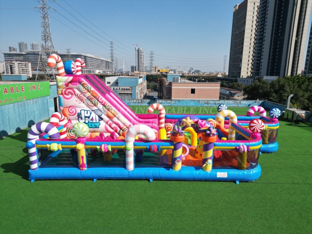 T6-6680B Candy-Themed Inflatable FunCity