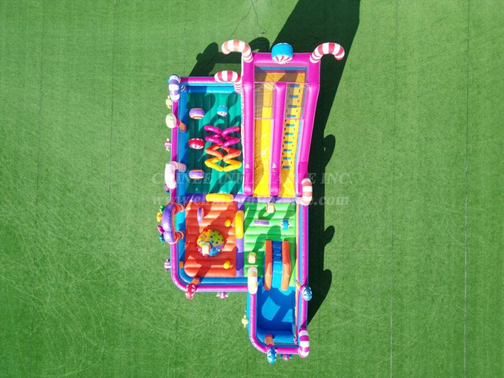 T6-6680B Candy-Themed Inflatable FunCity