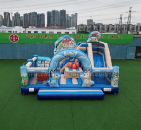 T2-8867 Bluey Theme Bouncy Castle With Slide