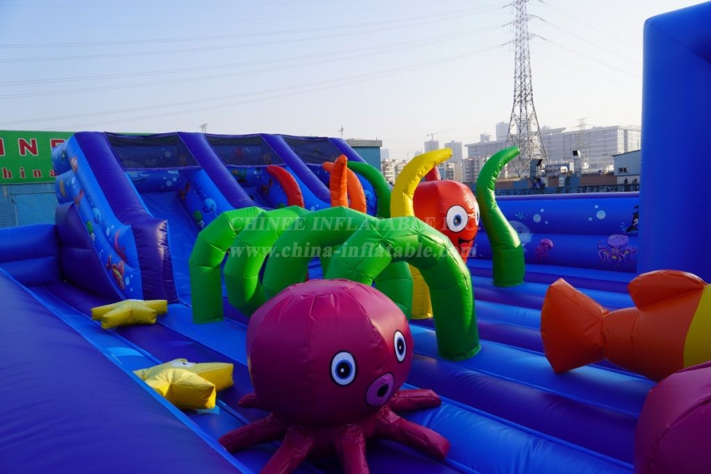 T6-4390B Ocean Theme Inflatable FunCity