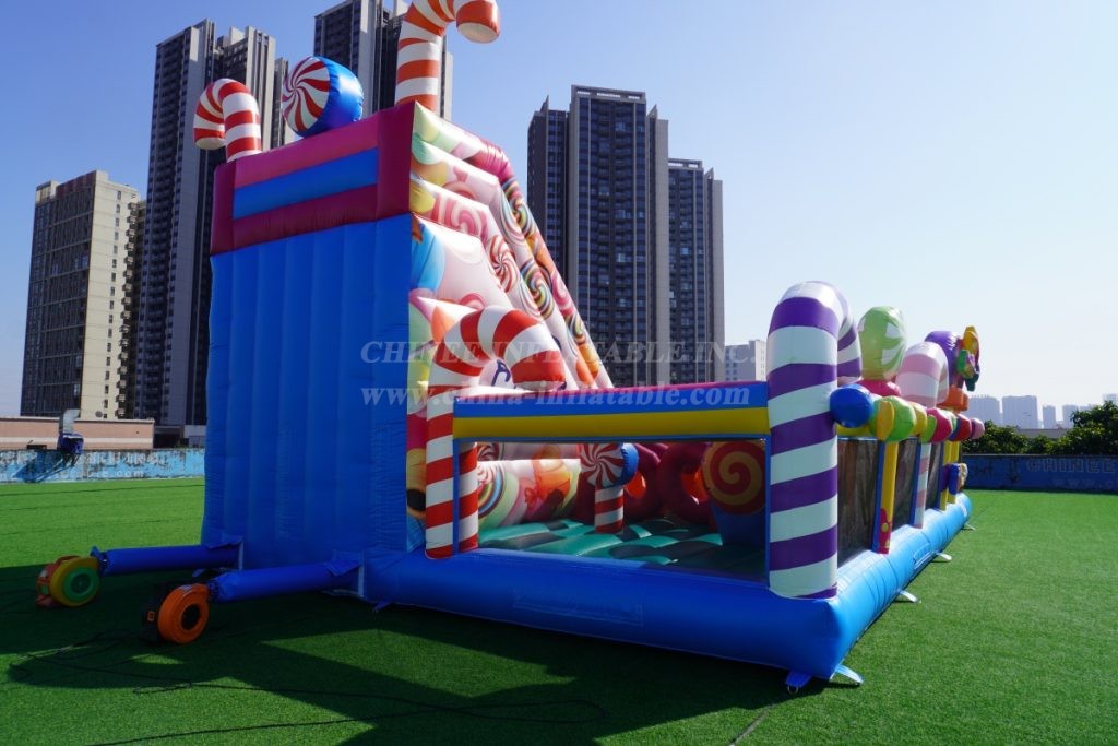 T6-6680B Candy-Themed Inflatable FunCity