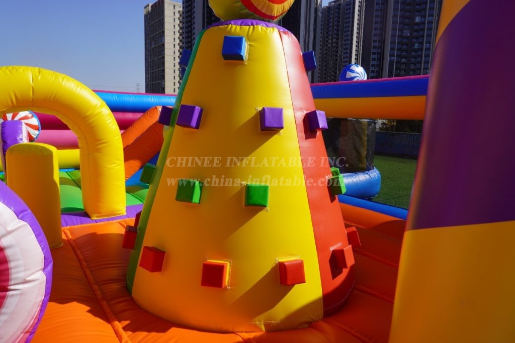 T6-6680B Candy-Themed Inflatable FunCity