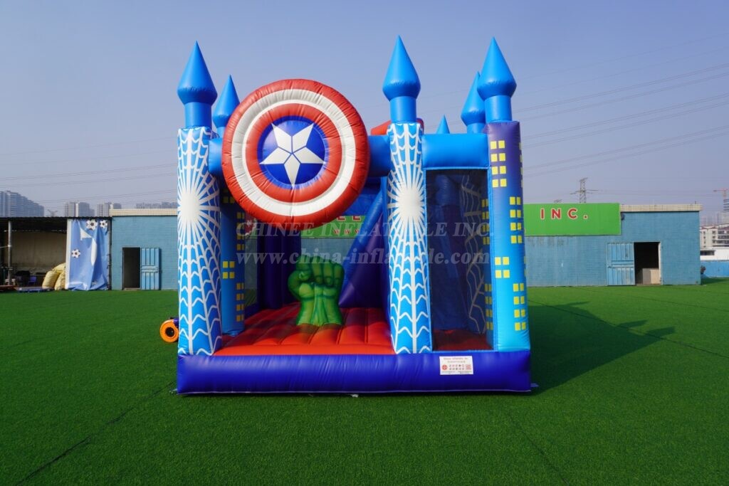 T5-1002I Marvel Superhero Themed Bouncy Castle