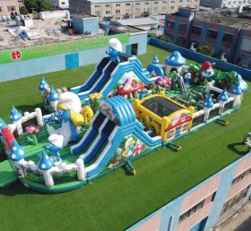GF3-1045 The Smurfs Theme Inflatable Playground