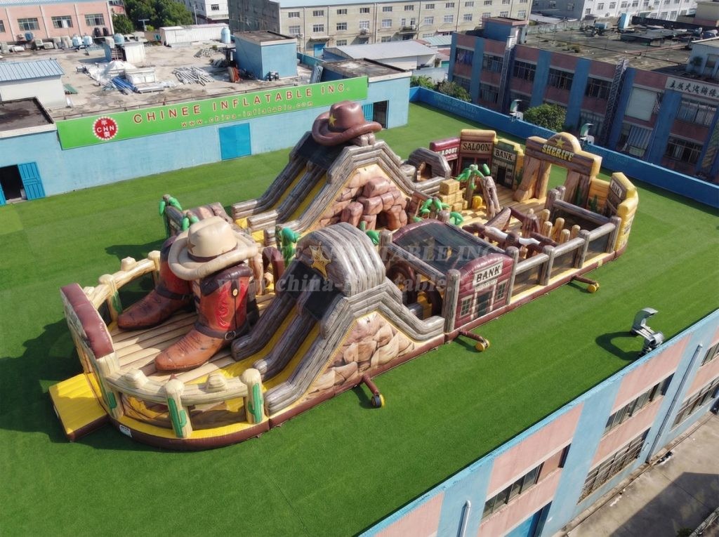 GF3-1049 Wild West Theme Inflatable Playground