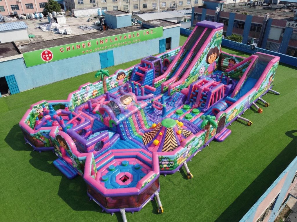 GF3-1066 Dora Theme Inflatable Park