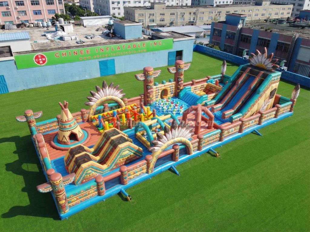GF3-1128 American Indian Theme Inflatable Park