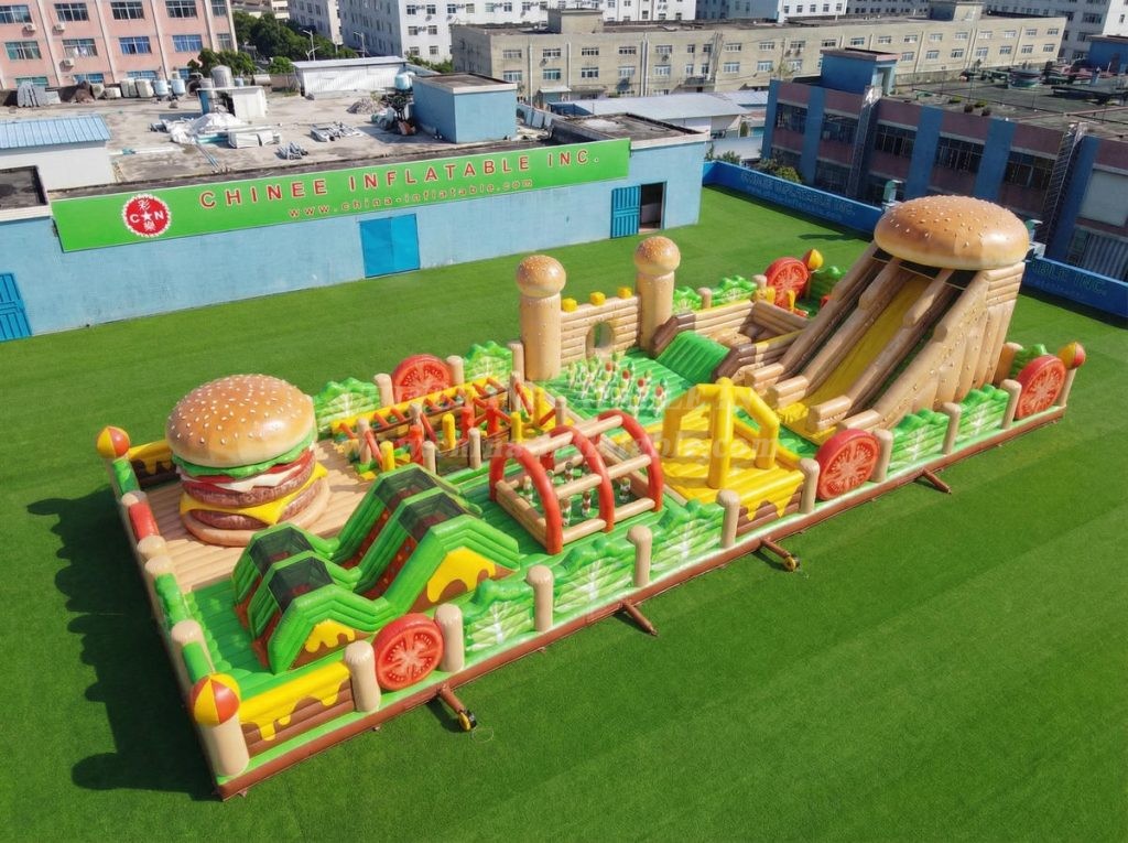 GF3-1145 Hamburger Theme Inflatable Park