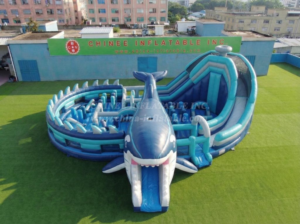 GF3-1180 Whale Theme Inflatable Funcity