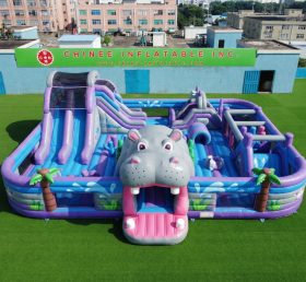 GF3-1215 Hippo Theme Inflatable Funcity