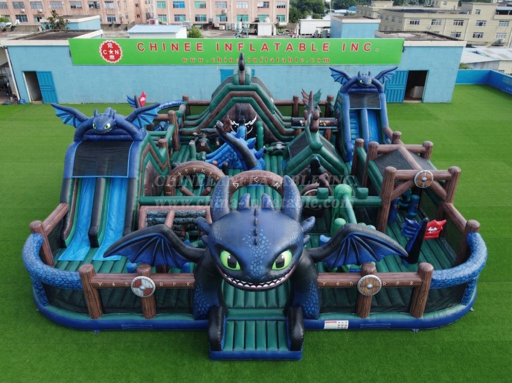 GF3-1346 How To Train Your Dragon Theme Inflatable Park