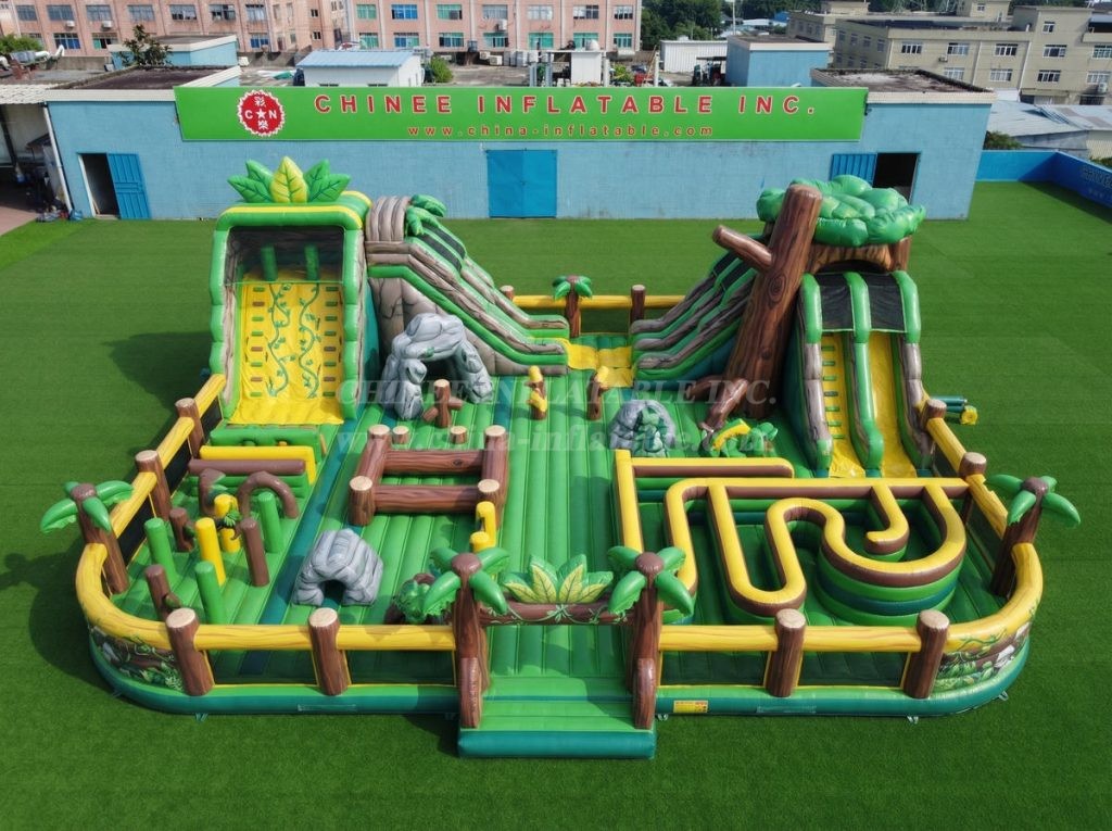 GF3-1348 Jungle Theme Inflatable Park