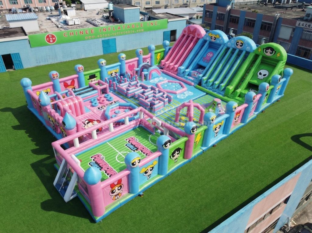GF3-690 The Powerpuff Girls Theme Giant Inflatable Park