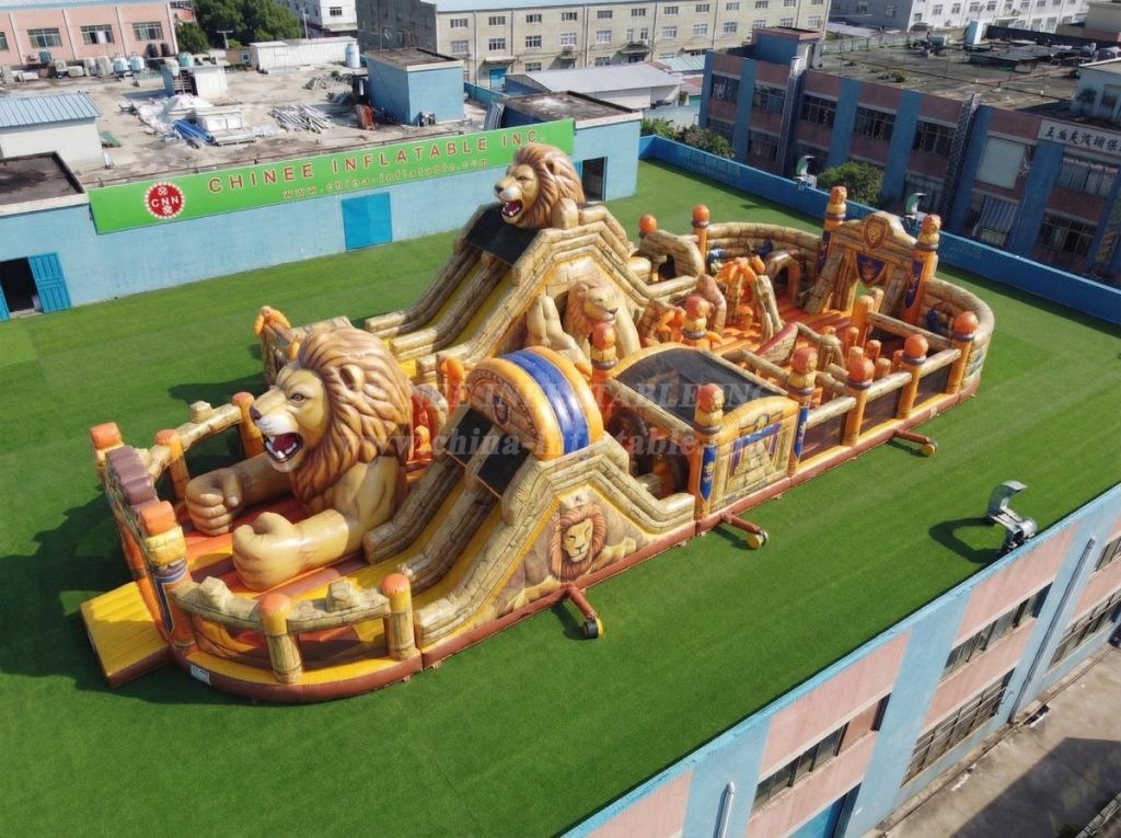 GF3-707 Lion Theme Inflatable Playground