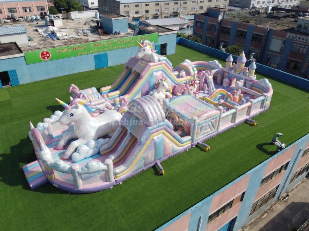 GF3-720 Unicorn Theme Inflatable Playground
