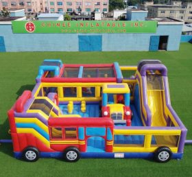 GF3-735 Bus Theme Inflatable Playground