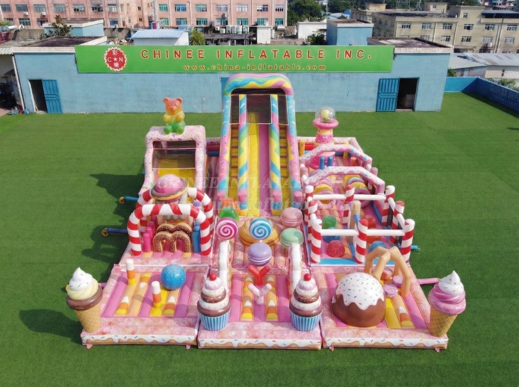 GF3-737 Candy Theme Inflatable Playground