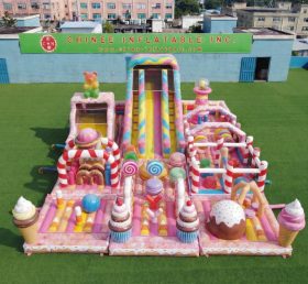 GF3-737 Candy Theme Inflatable Playground
