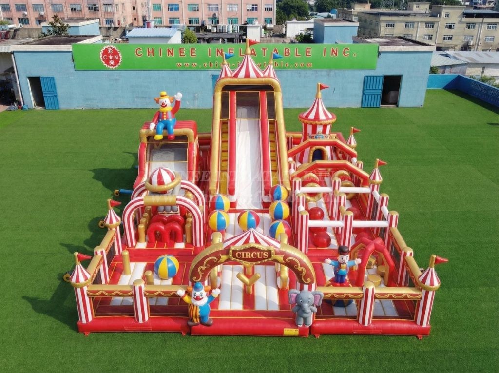 GF3-738 Circus Theme Inflatable Playground