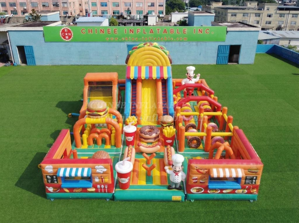 GF3-753 Food Trucks Theme Inflatable Playground