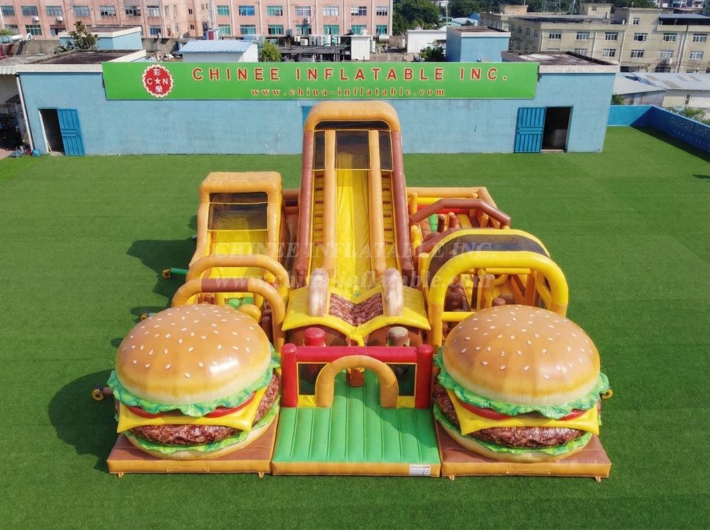 GF3-754 Hamburger Theme Inflatable Playground
