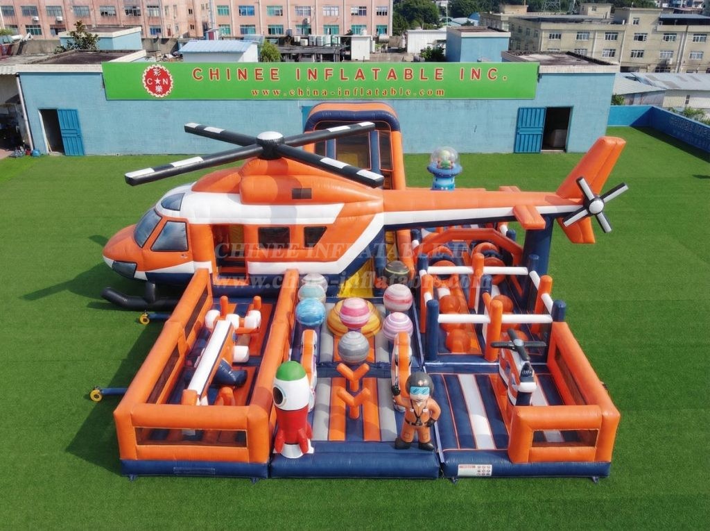 GF3-756 Helicopter Theme Inflatable Playground