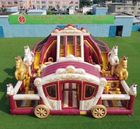 GF3-757 Horse Carriage Theme Inflatable Playground