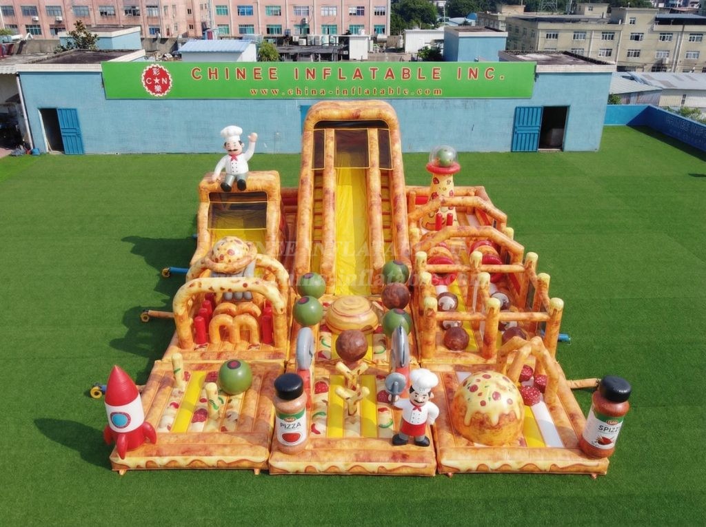 GF3-766 Pizza Theme Inflatable Playground