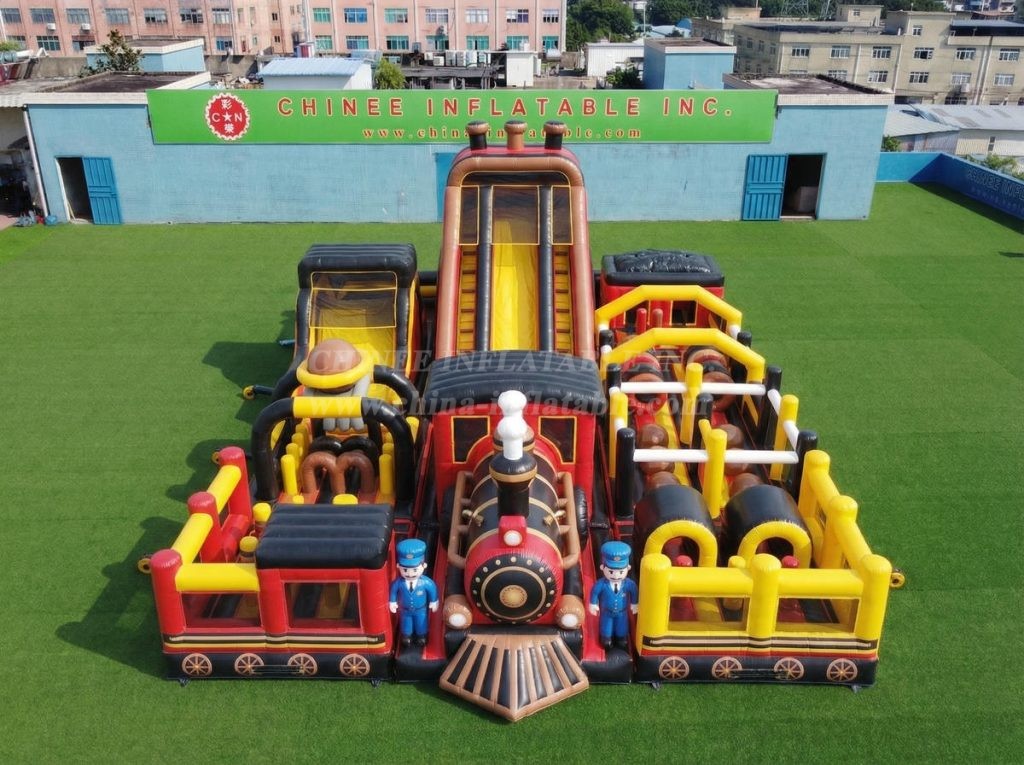 GF3-775 Train Theme Inflatable Playground