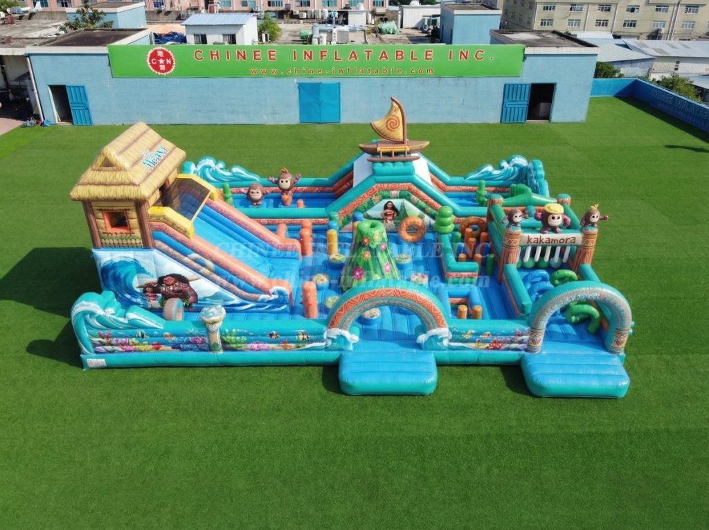 GF3-806 Moana Theme Inflatable Playground