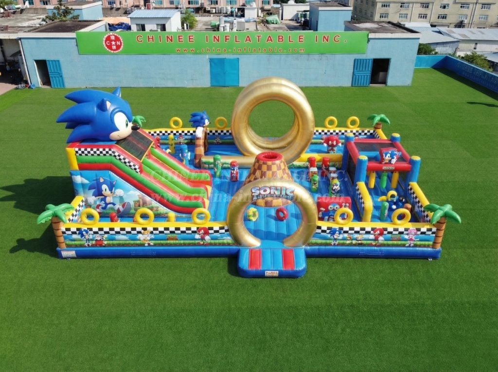 GF3-824 Sonic Theme Inflatable Playground