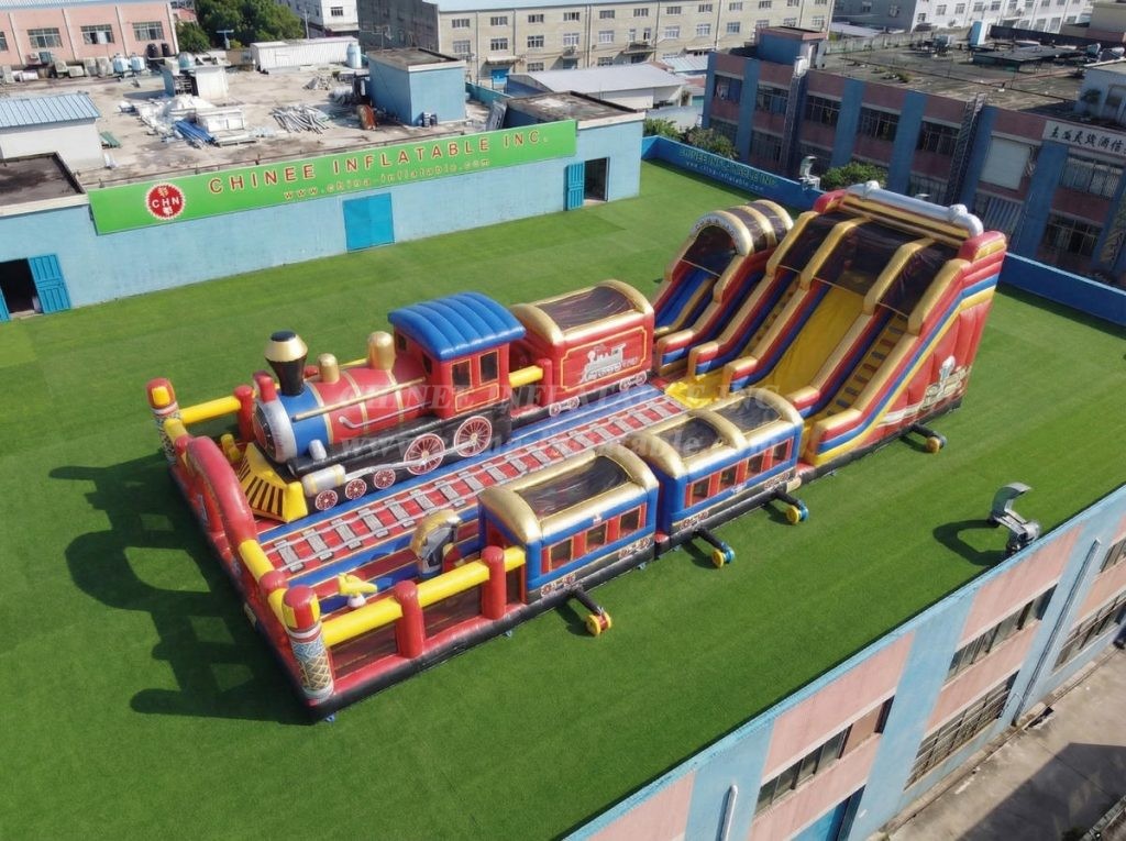 GF3-846 Train Theme Inflatable Park