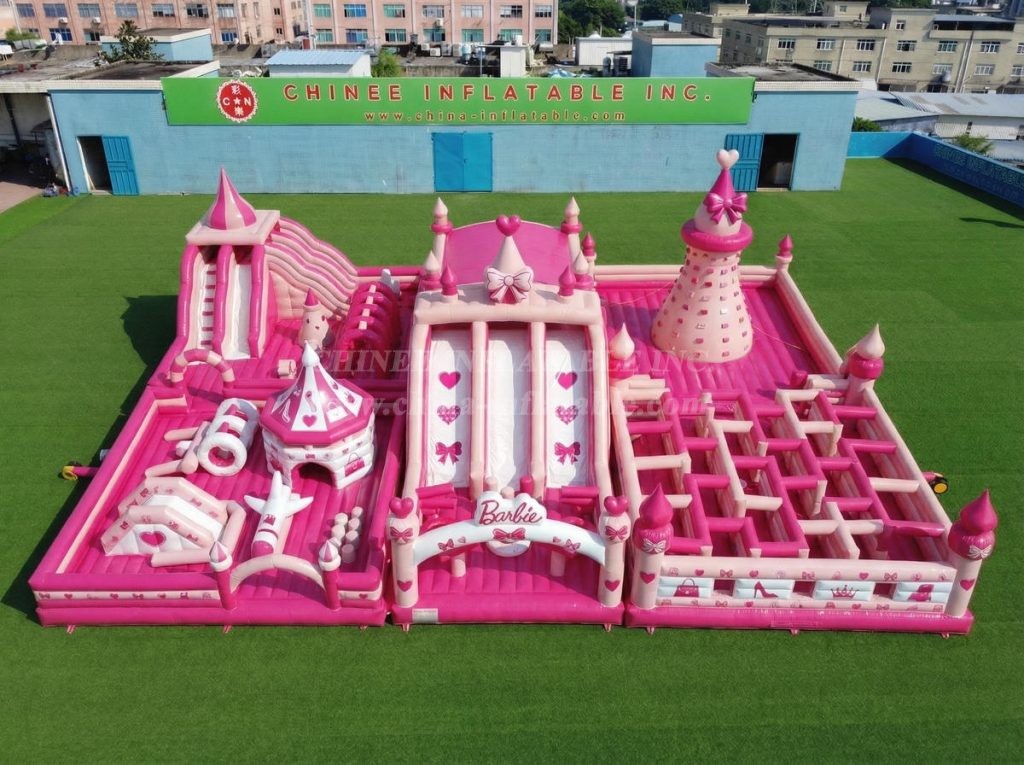 GF3-894 Barbie Theme Inflatable Park
