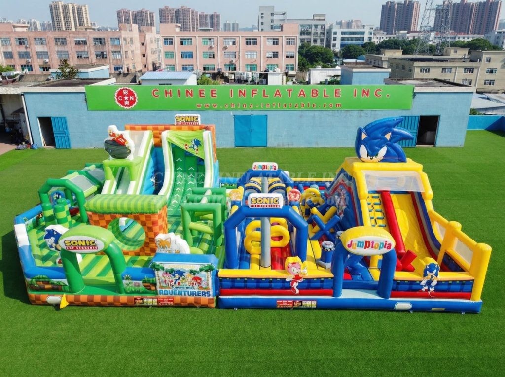 GF3-923 Sonic Theme Inflatable Park