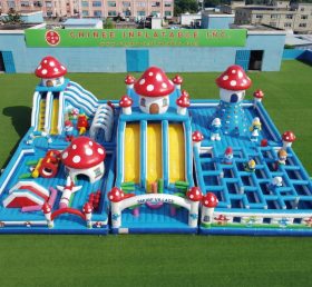 GF3-930 The Smurfs Theme Inflatable Park