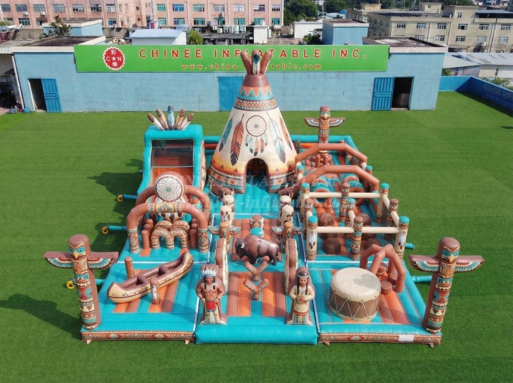 GF3-937 American Indian Theme Inflatable Playground