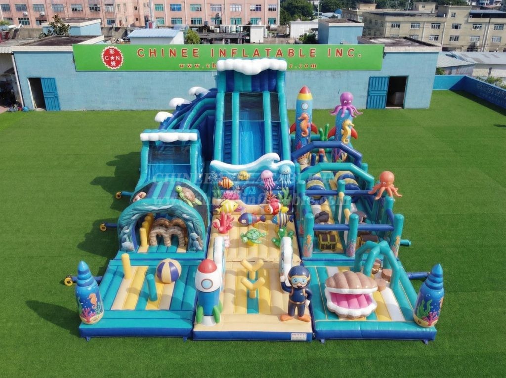 GF3-967 Ocean Theme Inflatable Playground