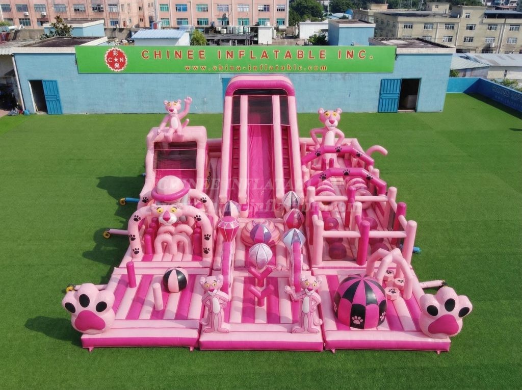 GF3-969 Pink Panther Theme Inflatable Playground