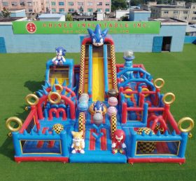 GF3-978 Sonic Theme Inflatable Playground