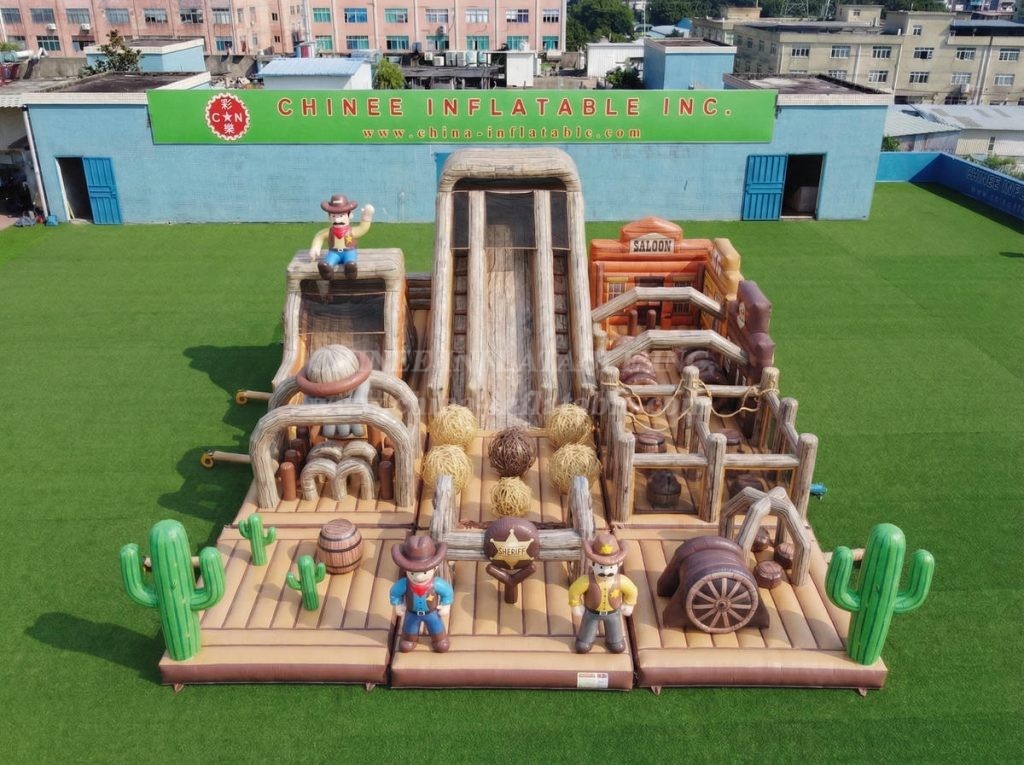 GF3-991 Wild West Theme Inflatable Playground