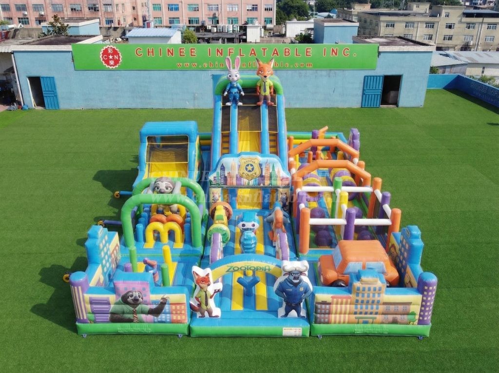 GF3-993 Zootopia Theme Inflatable Playground