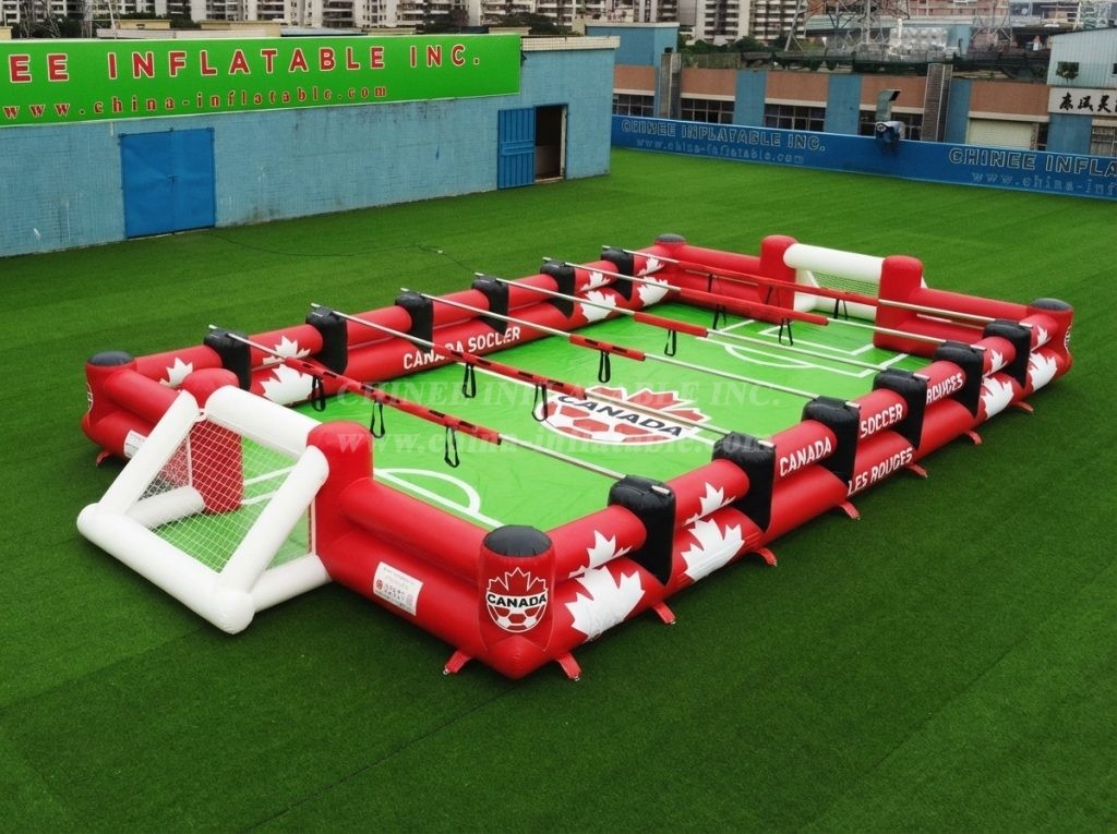 T11-952F Canada Theme Inflatable Human Soccer Field