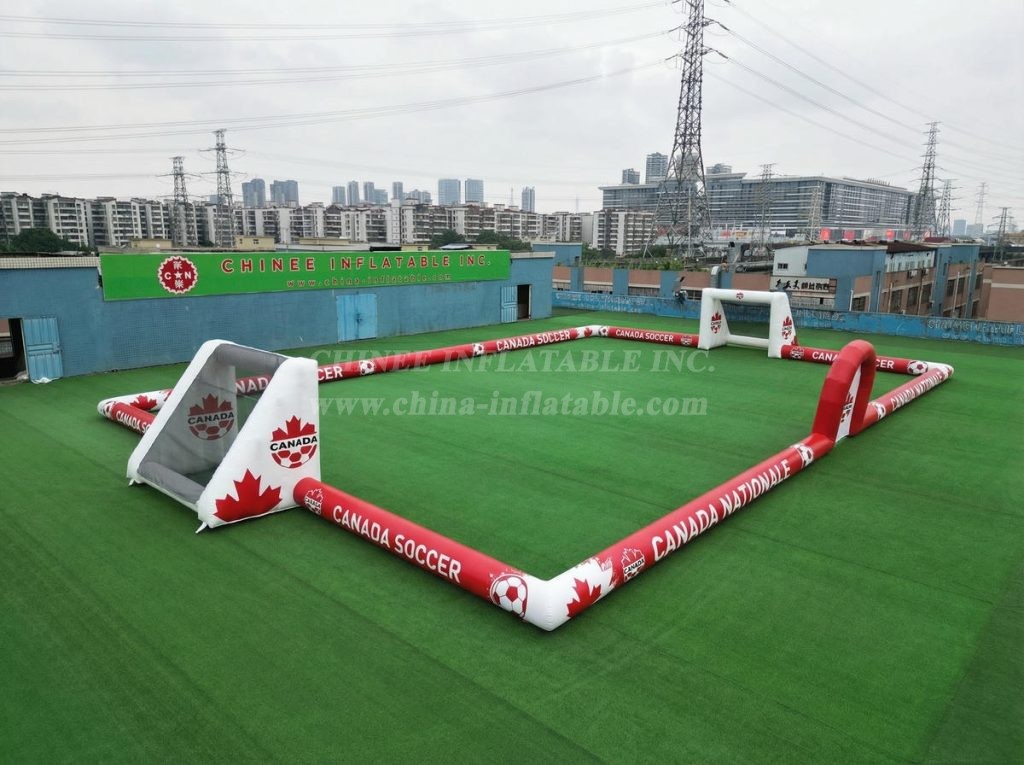 T11-926BCA Canada Theme Large Inflatable Soccer Field