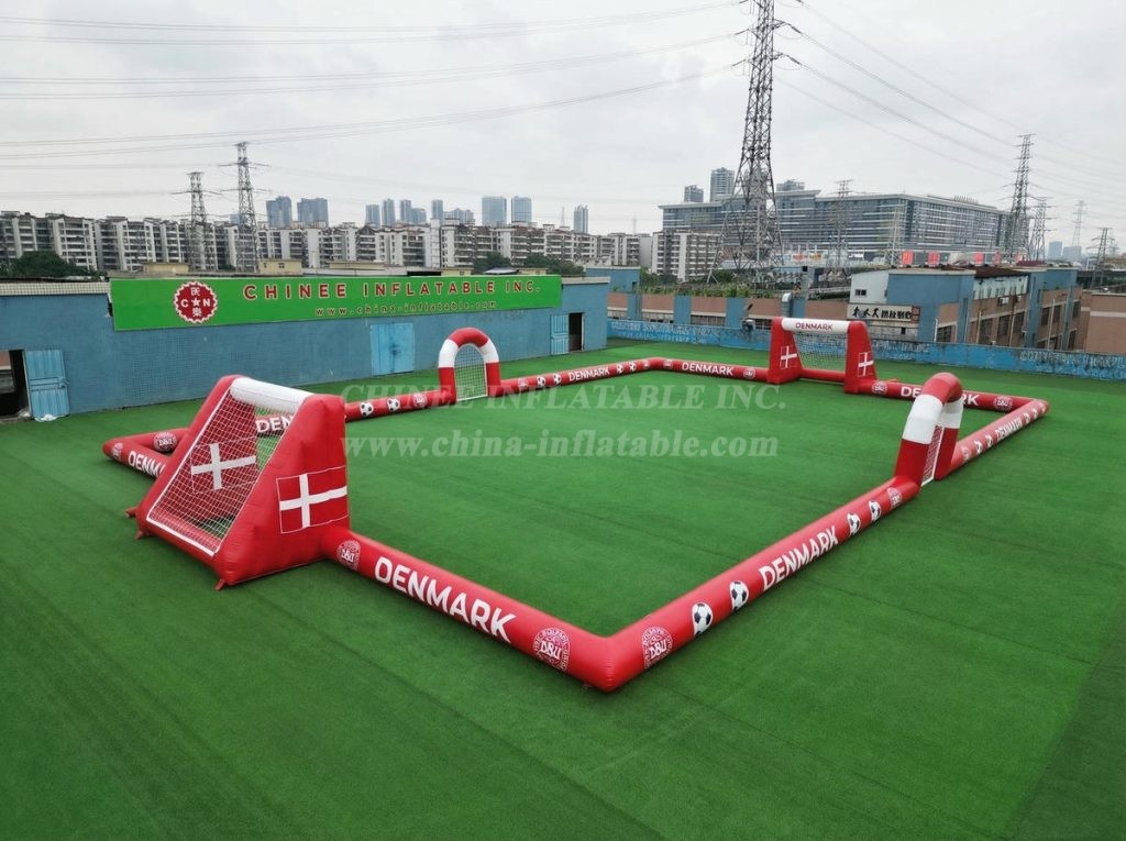 T11-926BDK Denmark Theme Large Inflatable Soccer Field