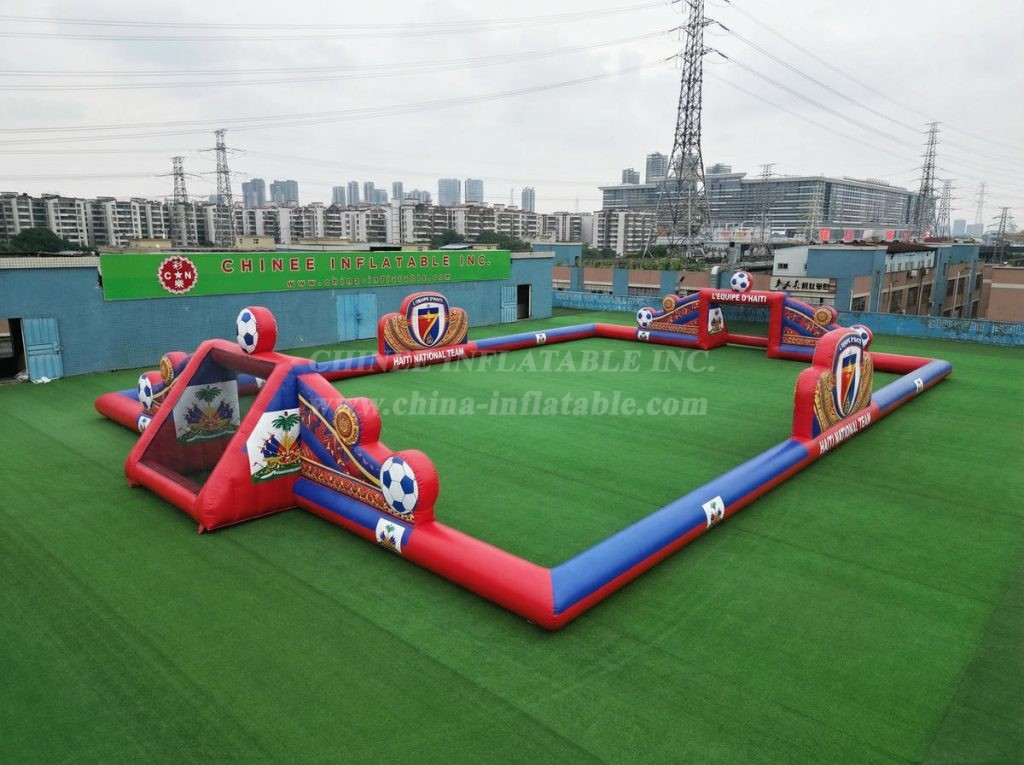 T11-926BHT Haiti Theme Large Inflatable Soccer Field