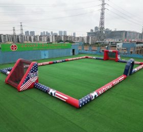 T11-926BUS United States Theme Large Inflatable Soccer Field